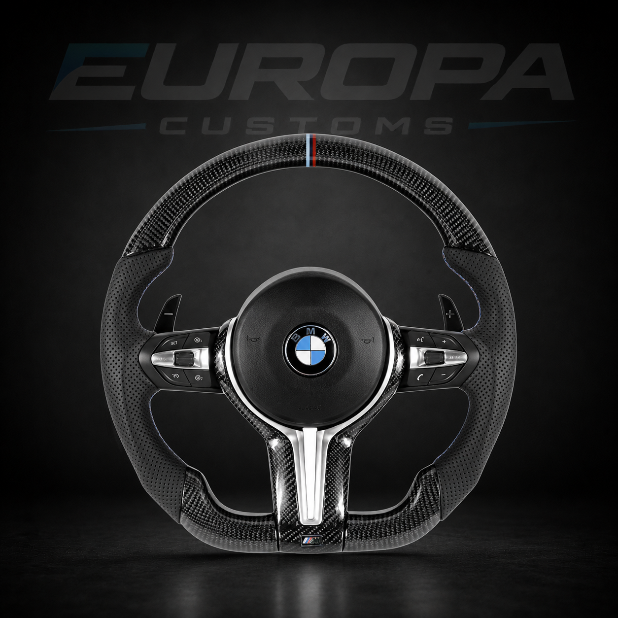 Carbon Fiber Steering Wheel E& F-Series EUROPA CUSTOMS
