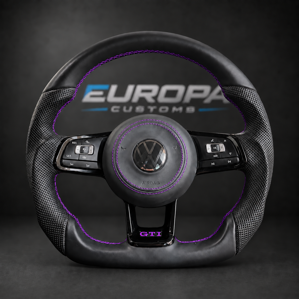 Leather Steering Wheel VOLKSWAGEN