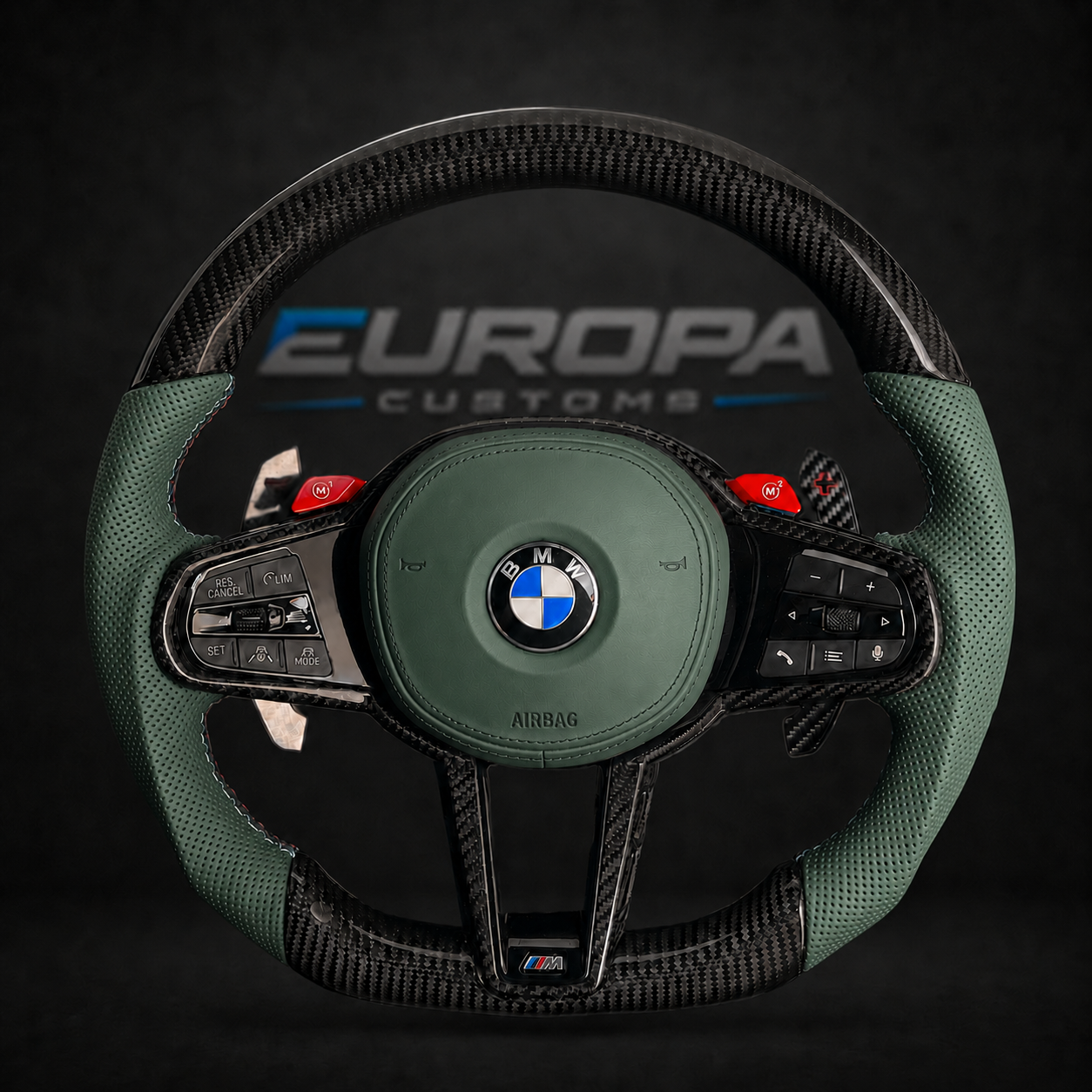 Carbon Fiber Steering Wheel Leather G-Series F91/F92/F93/F95/F96/F90 LCI/F87 LCI EUROPA CUSTOMS