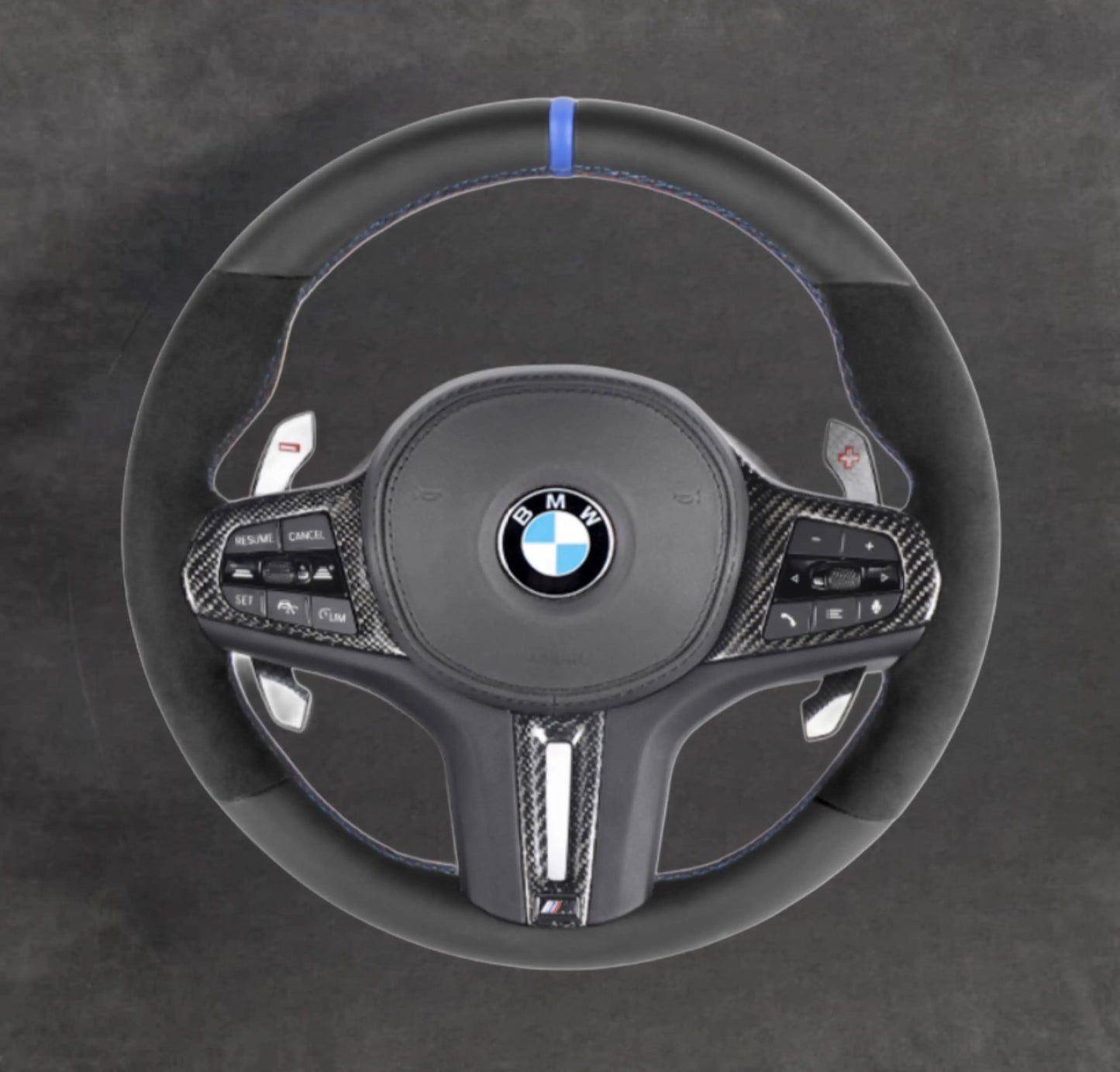 BMW carbon fiber steering wheel by Europa Customs