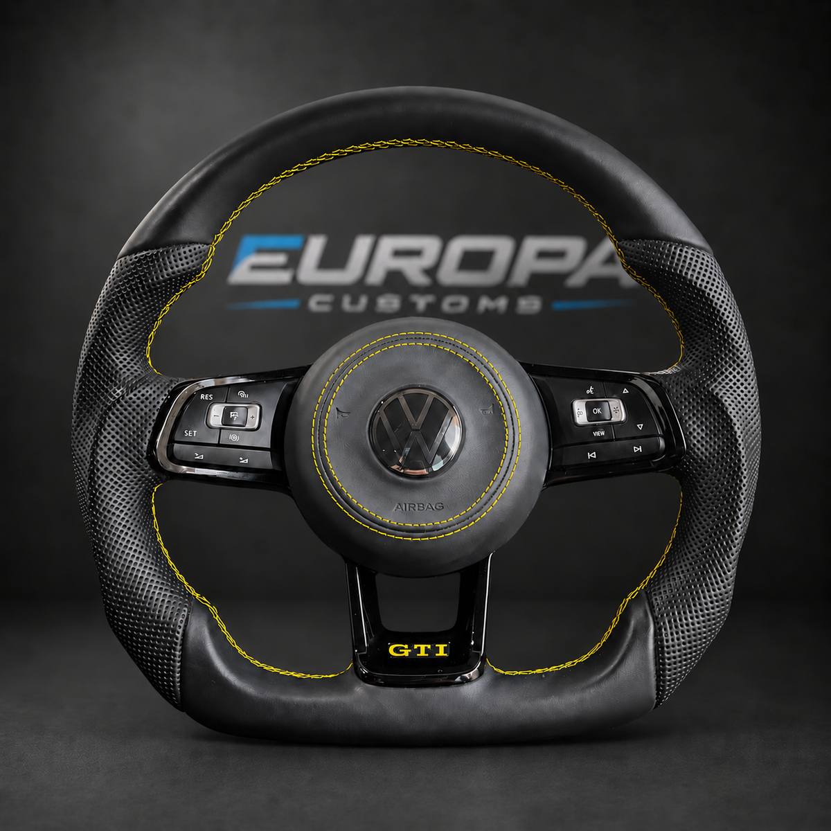 Leather Steering Wheel VOLKSWAGEN