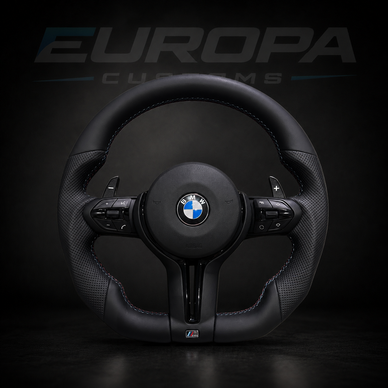 Leather Steering Wheel E& F-Series EUROPA CUSTOMS