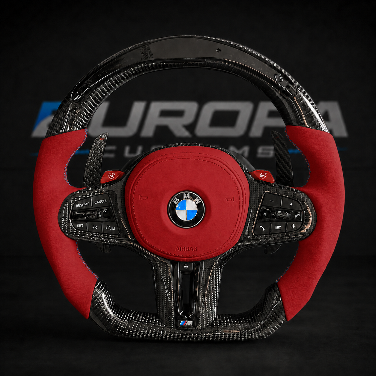 LED Carbon Fiber Steering Wheel G-Series F91/ F92/ F93/F95/F96/F90 LCI/F87 LCI EUROPA CUSTOMS