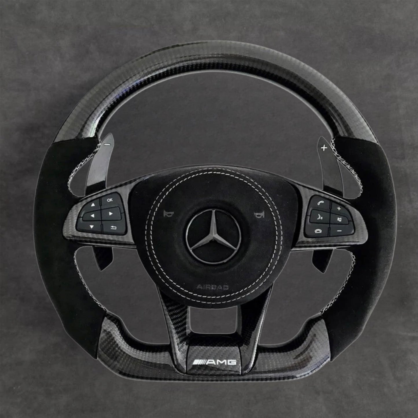 carbon fiber steering wheel by Europa Customs