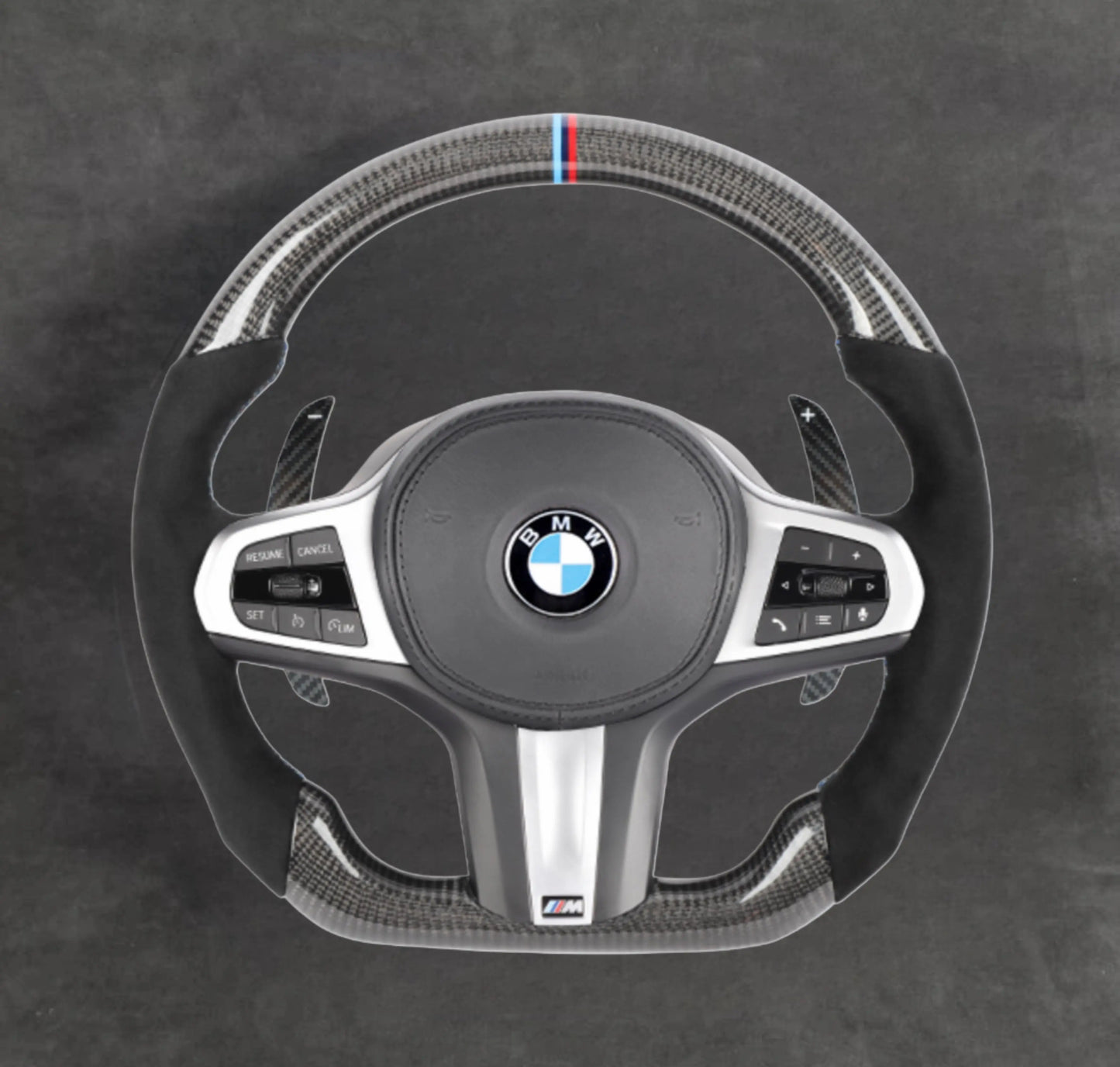 BMW carbon fiber steering wheel by Europa Customs