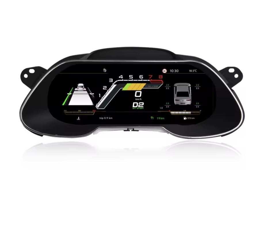 Audi digital instrument cluster by Europa Customs