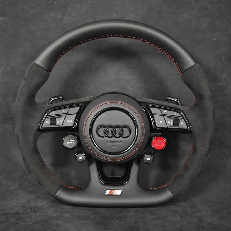 Audi carbon fiber steering wheel by Europa Customs
