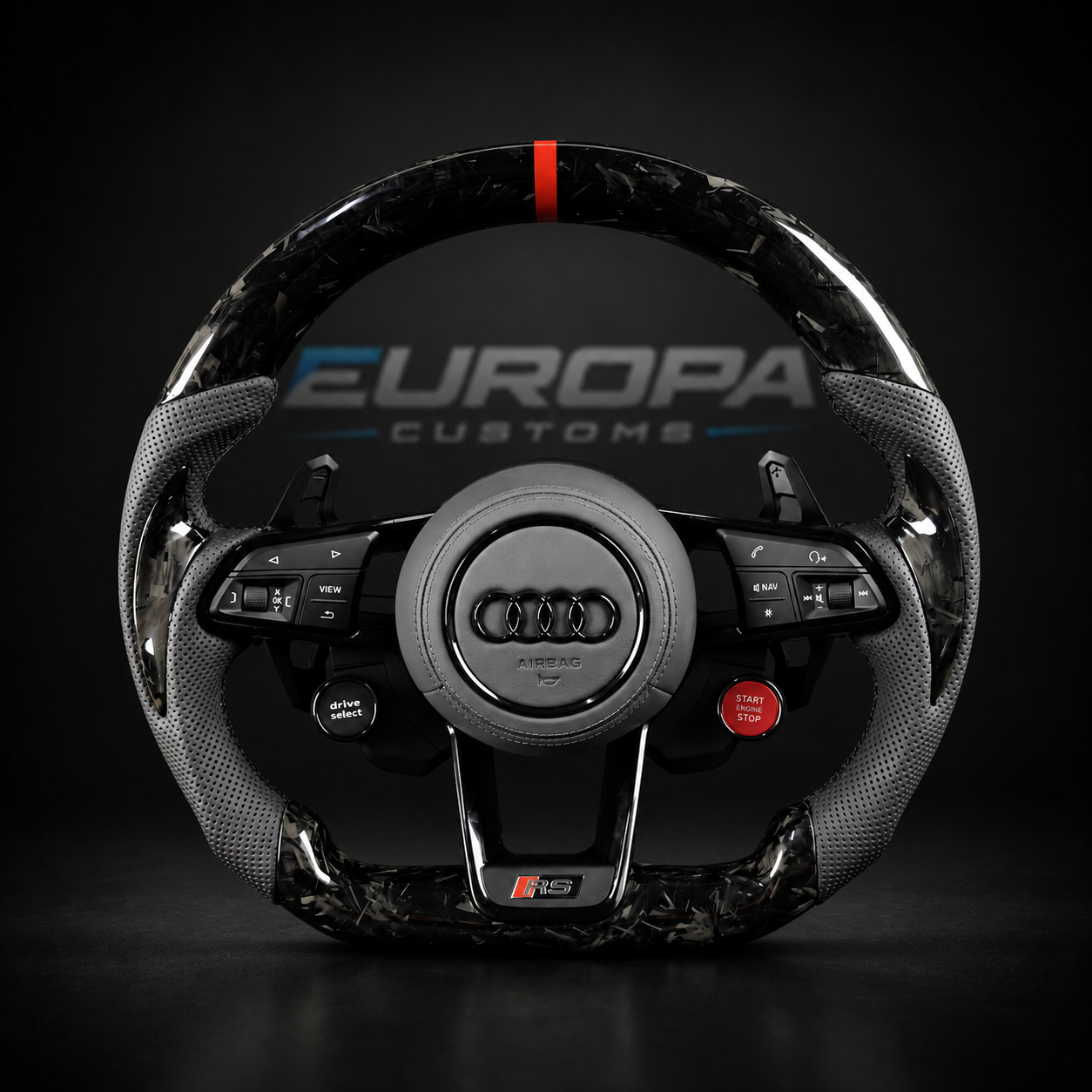 Audi R8 Forged Carbon Leather Steering Wheel