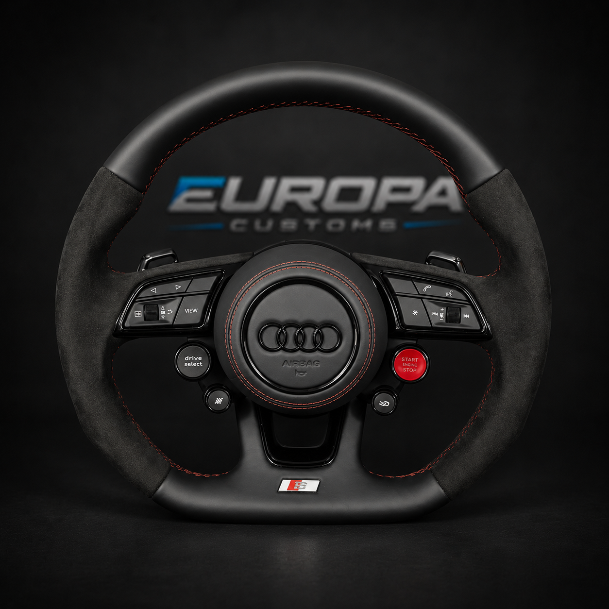 Audi Leather Alcantara Sport Steering Wheel for A4 A5 Q5 S4 S5 SQ5 RS4 RS5