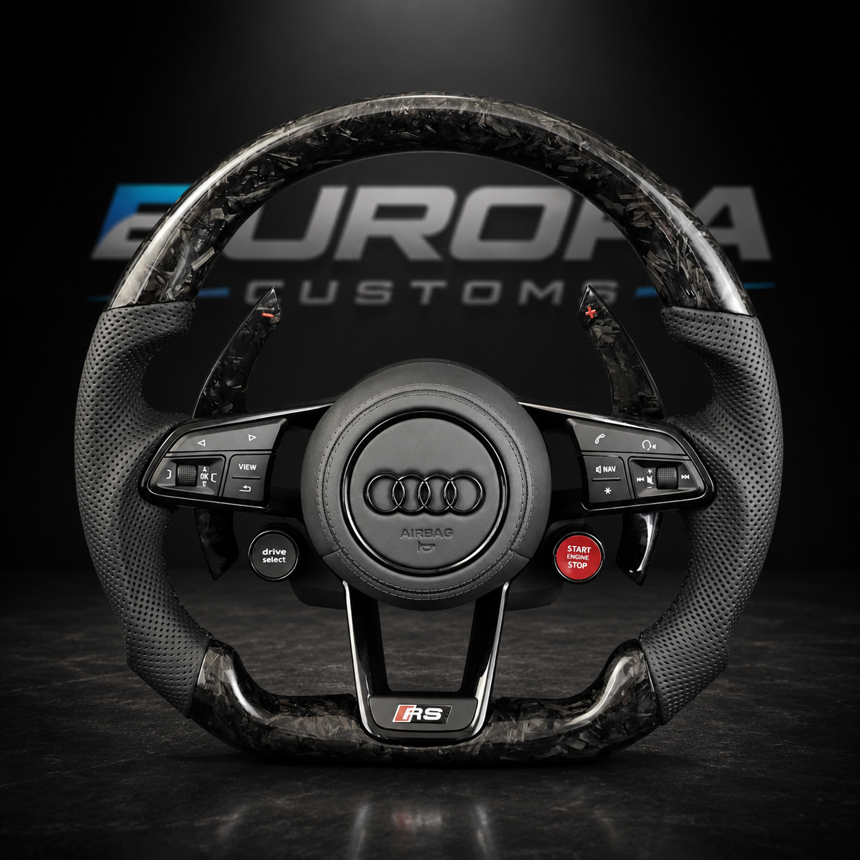 Audi R8 Forged Carbon Leather Steering Wheel