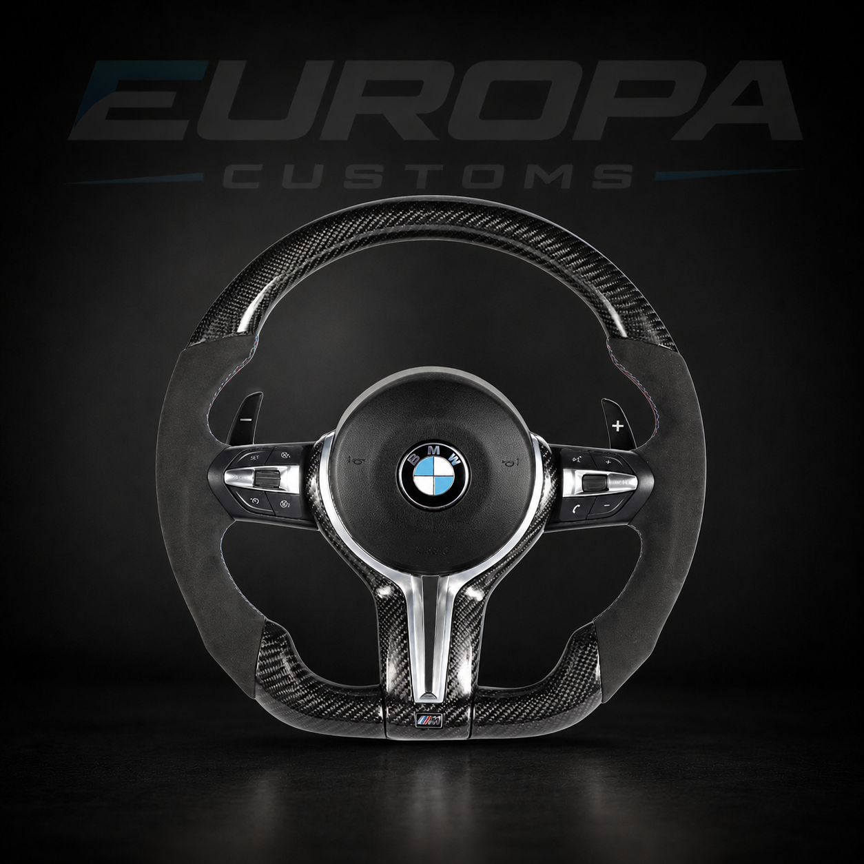 Carbon Fiber Steering Wheel E& F-Series EUROPA CUSTOMS