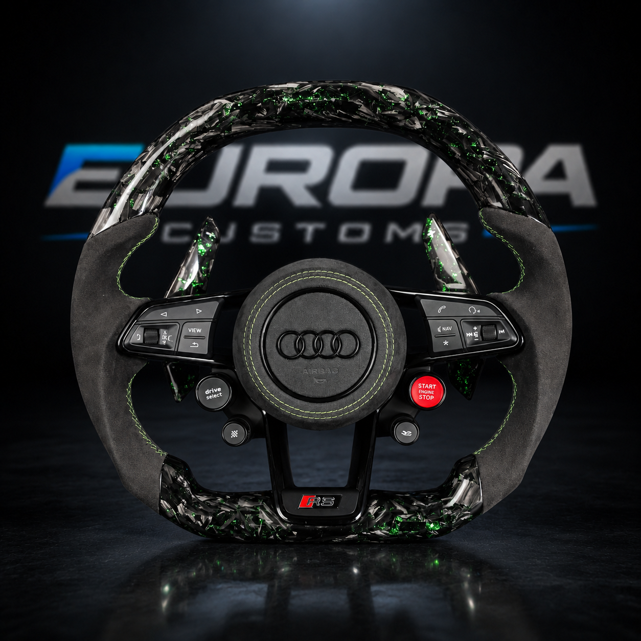 Audi R8 Forged Carbon Leather Steering Wheel