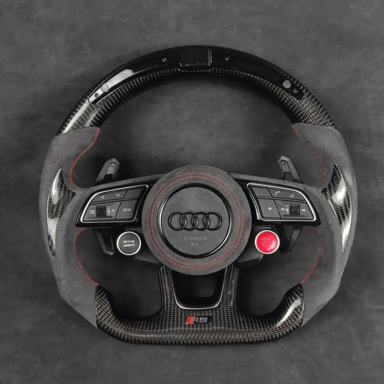 Audi carbon fiber steering wheel by Europa Customs