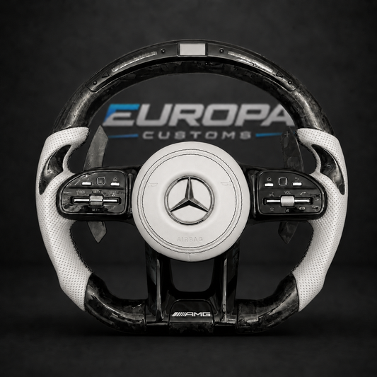 LED Forged Carbon AMG Performance Steering Wheel