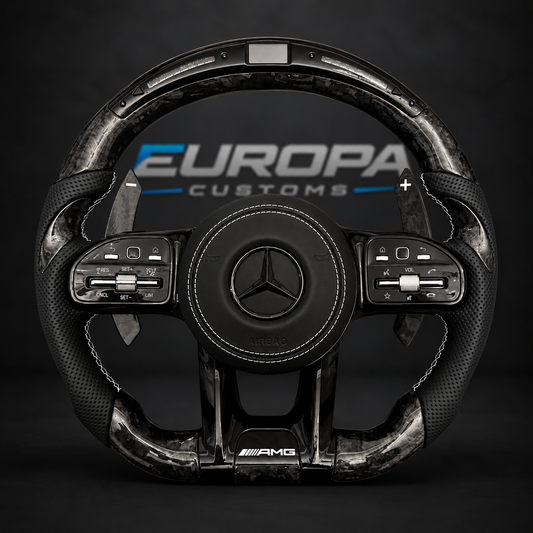 LED Forged Carbon AMG Performance Steering Wheel