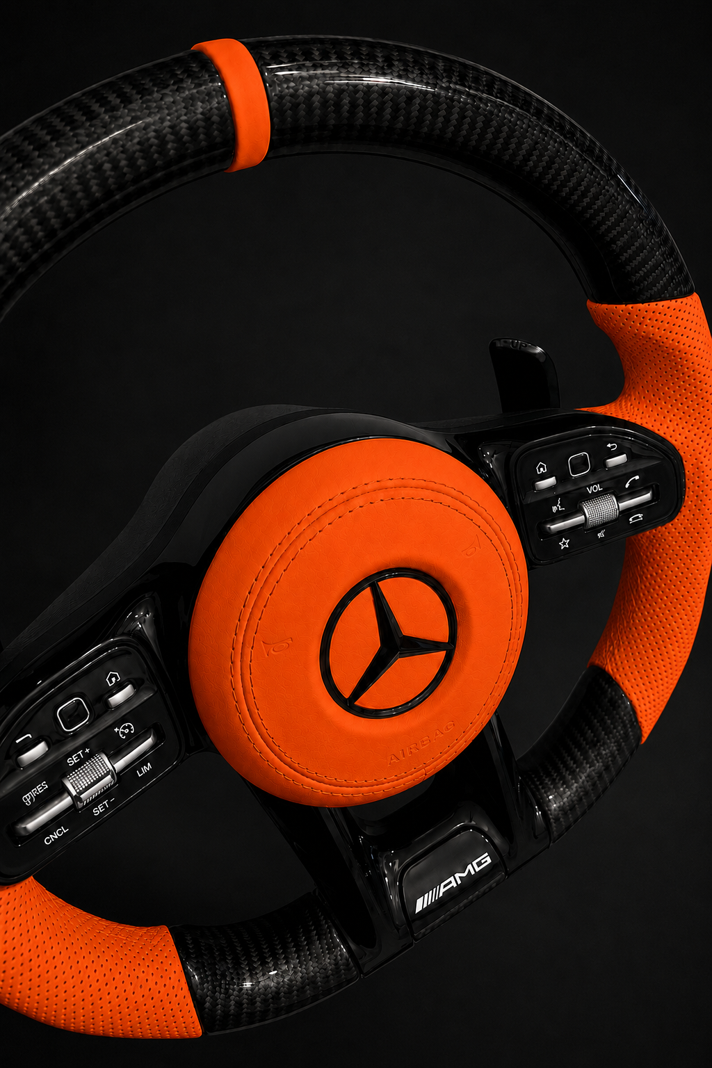 Carbon Fiber AMG Performance Steering Wheel EUROPA CUSTOMS