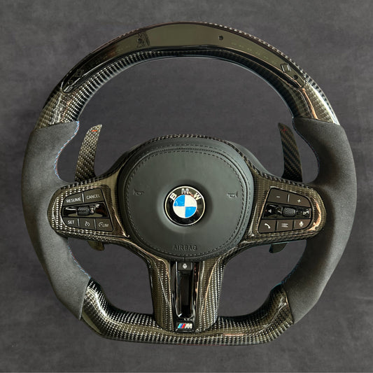 BMW carbon fiber steering wheel by Europa Customs