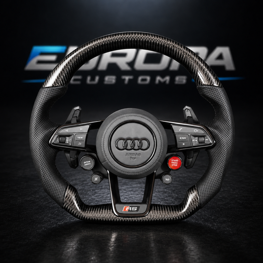 Audi R8 Carbon Fiber Leather Steering Wheel