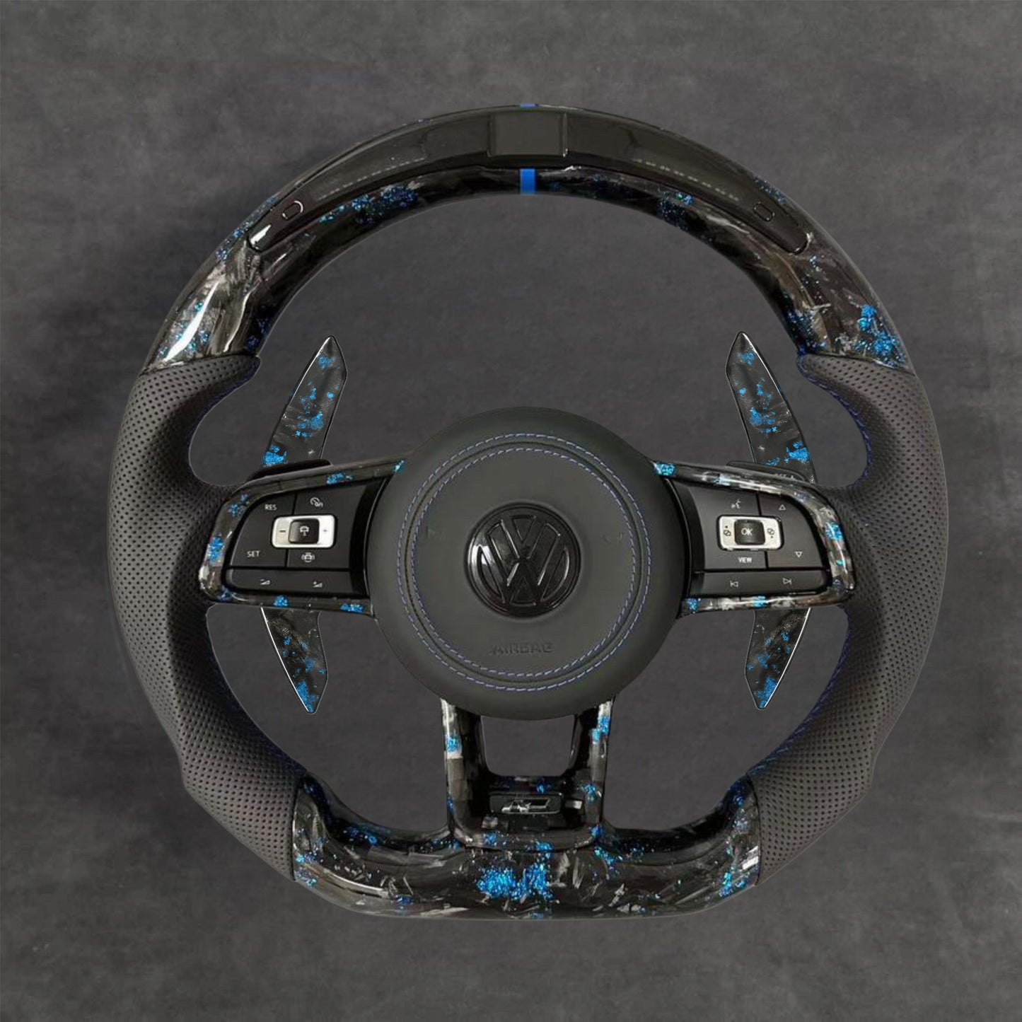 VW carbon fiber steering wheel by Europa Customs