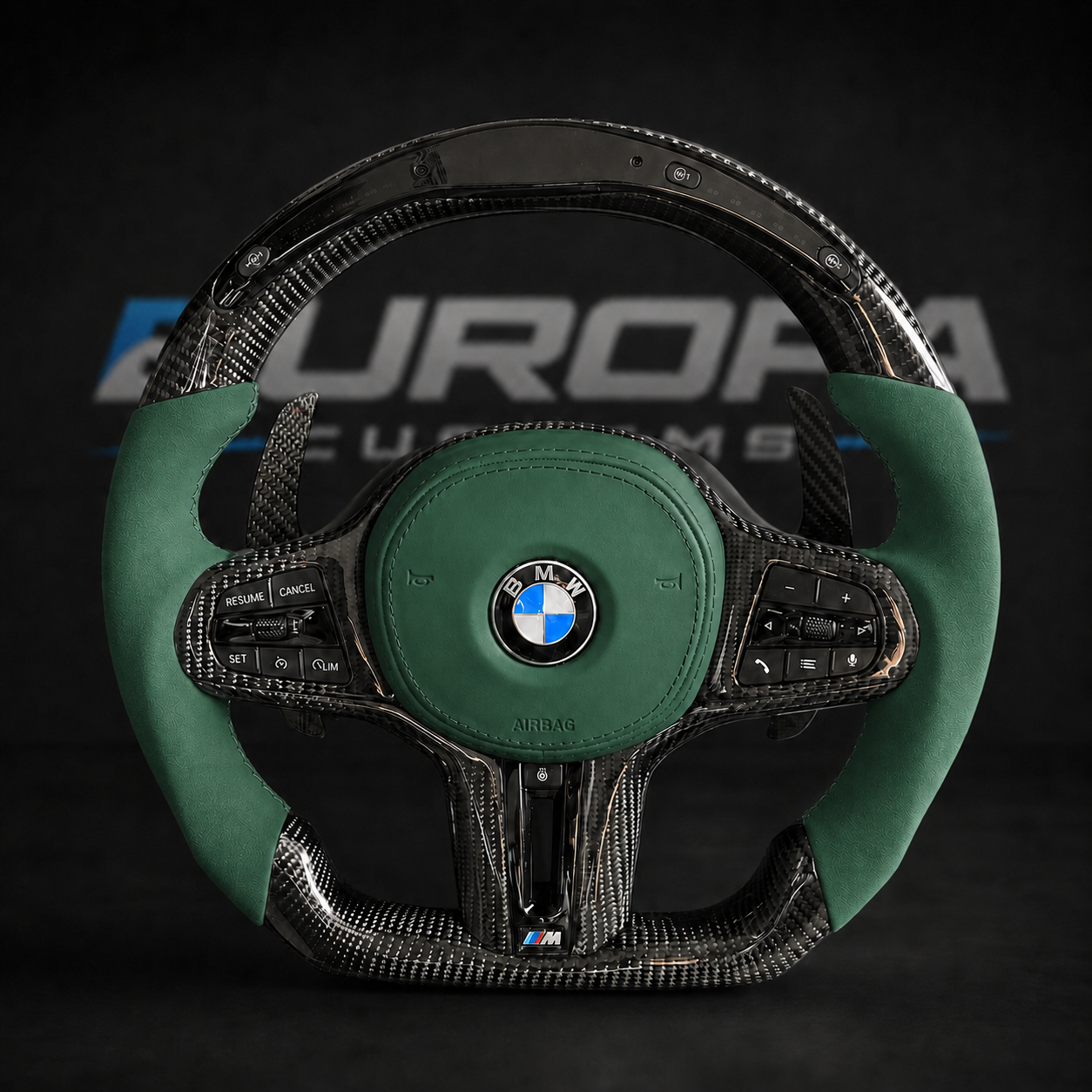 LED Carbon Fiber Steering Wheel M-Performance ULTIMATE CARBON Edition G-Series F91/ F92/ F93/F95/F96/F90 LCI/F87 LCI EUROPA CUSTOMS