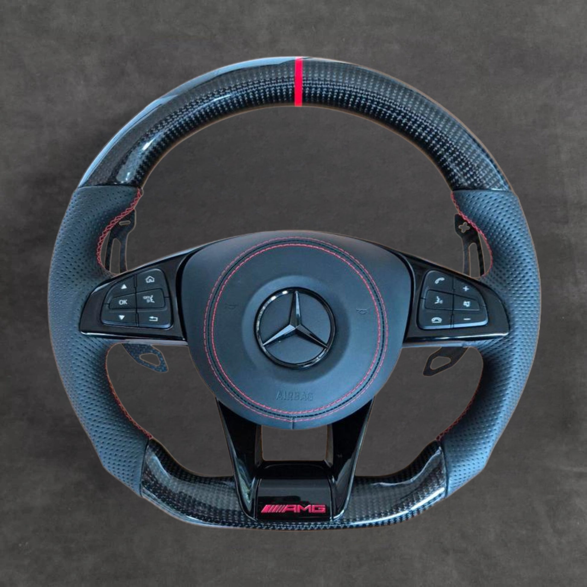 carbon fiber steering wheel by Europa Customs