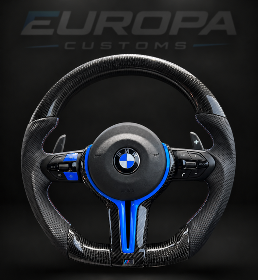 Carbon Fiber Steering Wheel E& F-Series EUROPA CUSTOMS