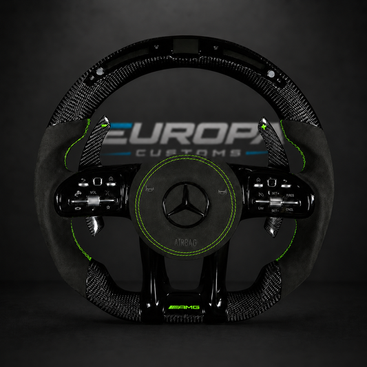 LED Carbon Fiber AMG Performance Steering Wheel