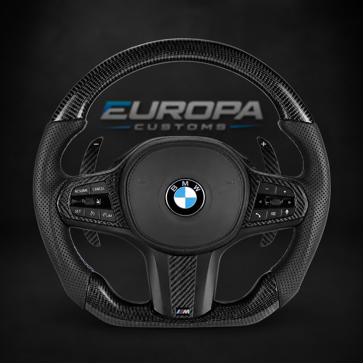 Standard Edition Carbon Fiber Steering Wheel Leather G-Series F91/F92/ F93/F95/F96/F90 LCI/F87 LCI EUROPA CUSTOMS