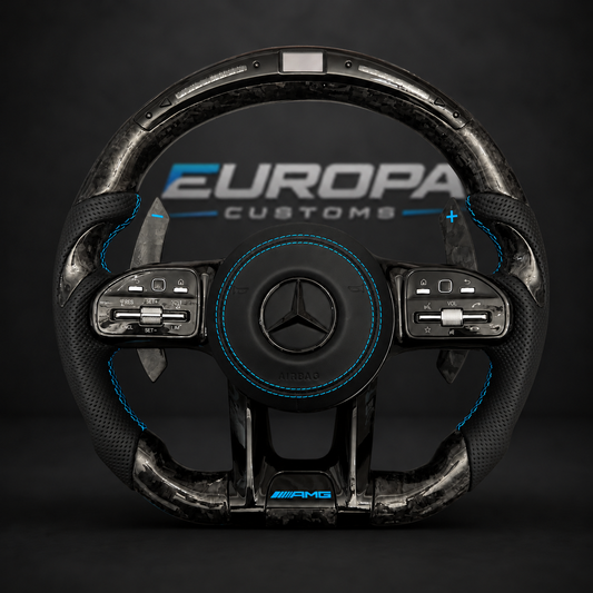 LED Forged Carbon AMG Performance Steering Wheel