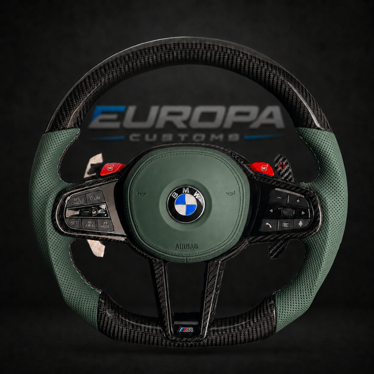 Carbon Fiber Steering Wheel Leather G-Series F91/F92/F93/F95/F96/F90 LCI/F87 LCI EUROPA CUSTOMS