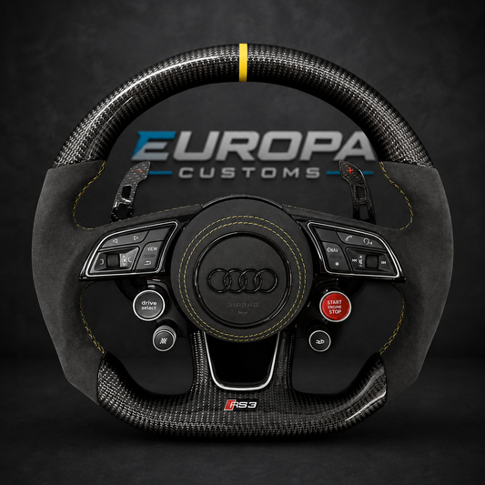 Audi Carbon Fiber Alcantara Steering Wheel for A4 A5 Q5 S4 S5 SQ5 RS4 RS5