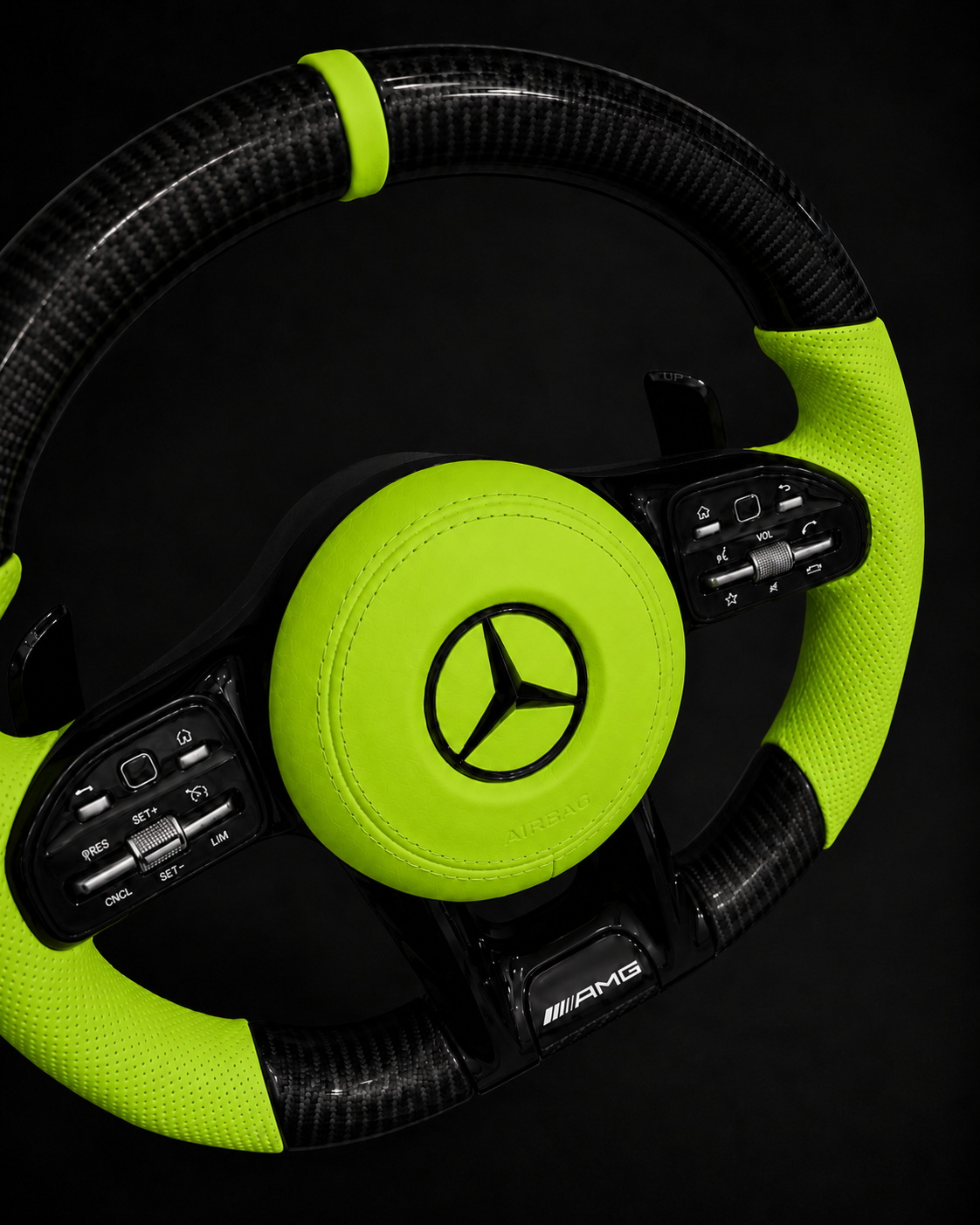 Carbon Fiber AMG Performance Steering Wheel EUROPA CUSTOMS