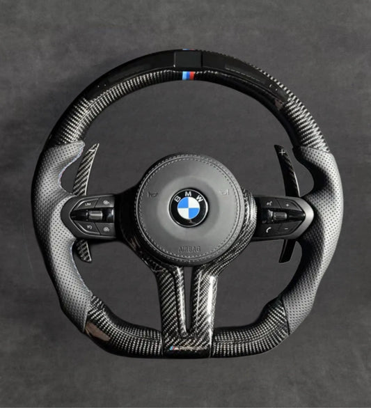 BMW carbon fiber steering wheel by Europa Customs