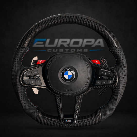 Carbon Fiber Steering Wheel Leather G-Series F91/F92/F93/F95/F96/F90 LCI/F87 LCI EUROPA CUSTOMS