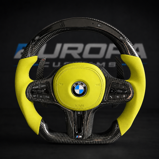 LED Carbon Fiber Steering Wheel M-Performance ULTIMATE CARBON Edition G-Series F91/ F92/ F93/F95/F96/F90 LCI/F87 LCI EUROPA CUSTOMS