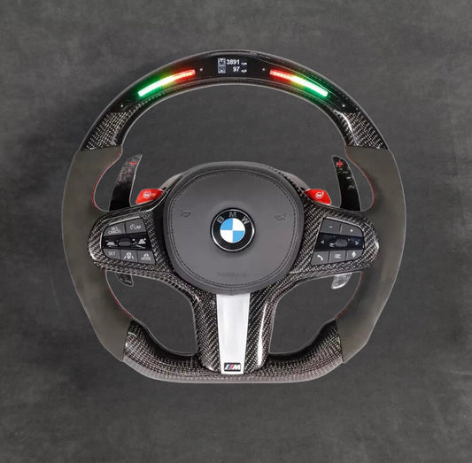 BMW carbon fiber steering wheel by Europa Customs