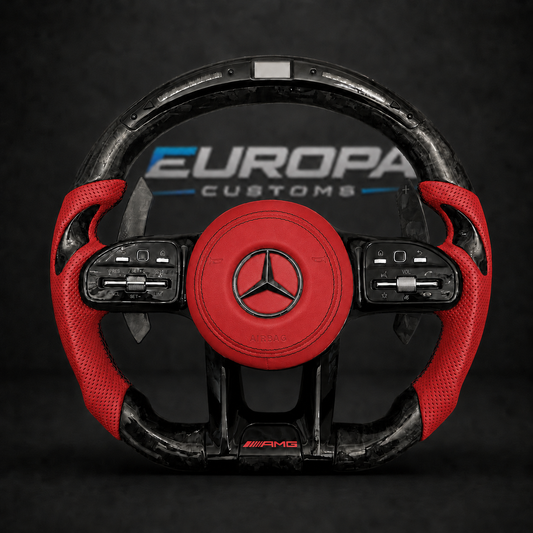 LED Forged Carbon AMG Performance Steering Wheel