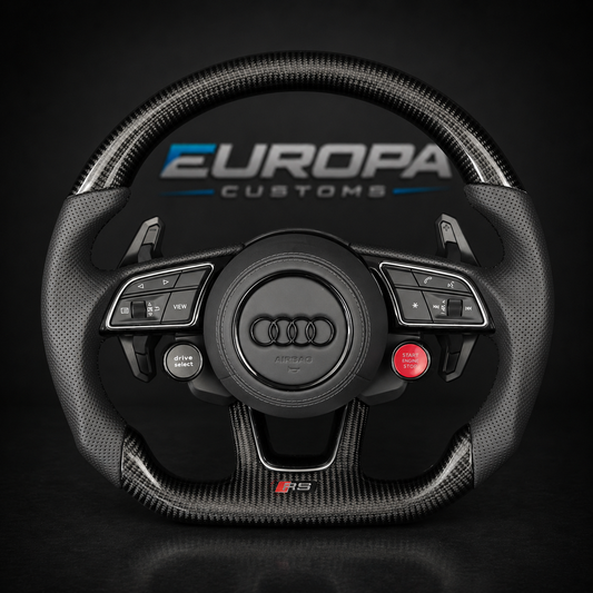 Audi Carbon Fiber Leather Steering Wheel for A4 A5 Q5 S4 S5 SQ5 RS4 RS5