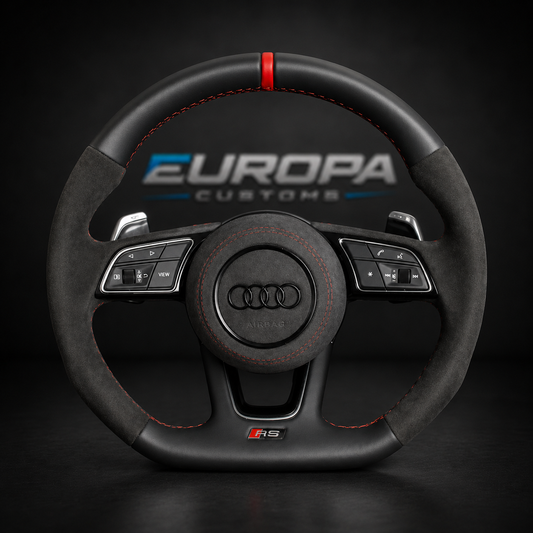 Audi Leather Alcantara Steering Wheel for A4 A5 Q5 S4 S5 SQ5 RS4 RS5