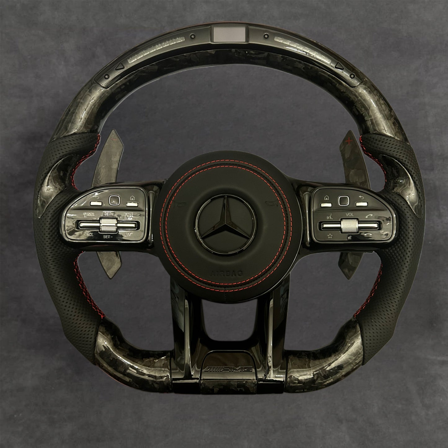 Mercedes carbon fiber steering wheel by Europa Customs