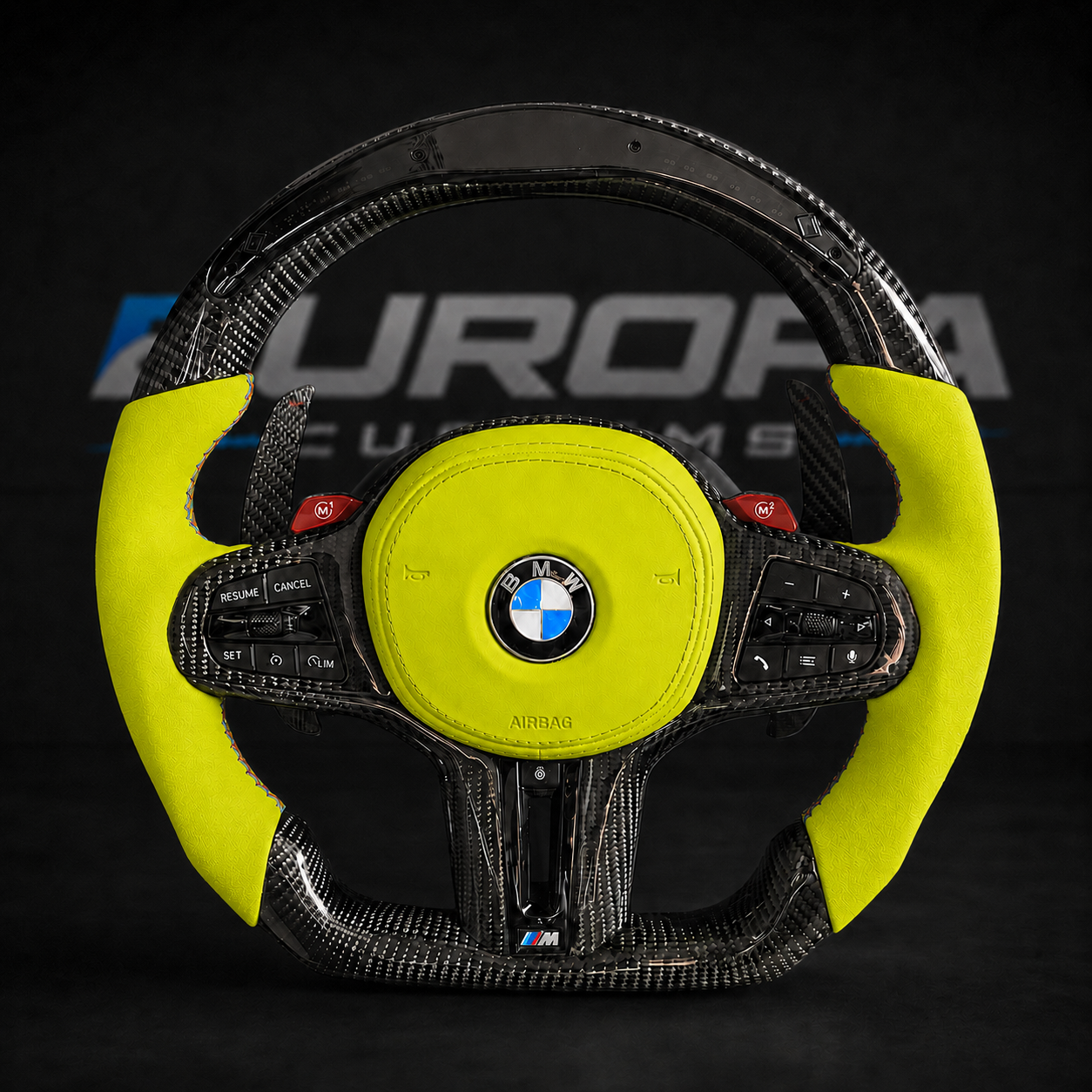 LED Carbon Fiber Steering Wheel G-Series F91/ F92/ F93/F95/F96/F90 LCI/F87 LCI EUROPA CUSTOMS
