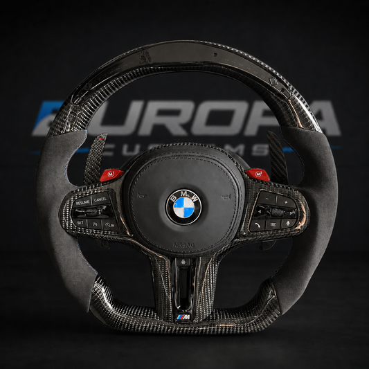 LED Carbon Fiber Steering Wheel G-Series F91/ F92/ F93/F95/F96/F90 LCI/F87 LCI EUROPA CUSTOMS