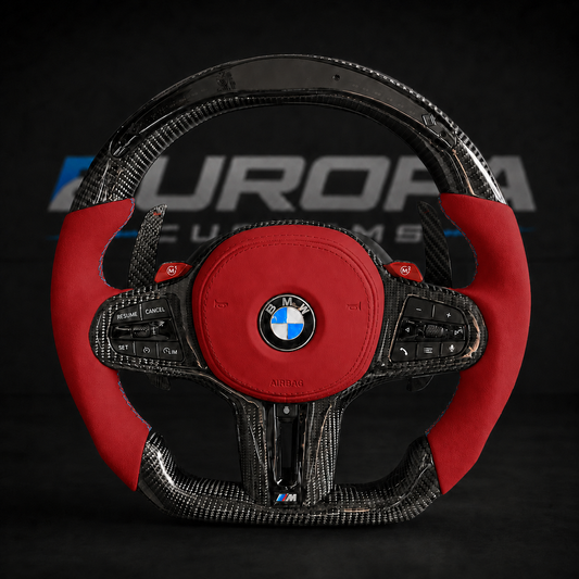 LED Carbon Fiber Steering Wheel G-Series F91/ F92/ F93/F95/F96/F90 LCI/F87 LCI EUROPA CUSTOMS