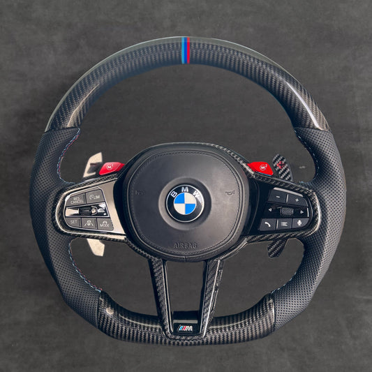 BMW carbon fiber steering wheel by Europa Customs