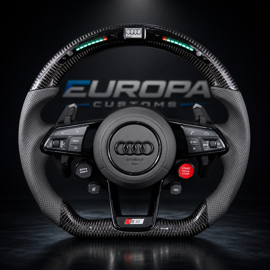 Audi R8 LED Carbon Fiber Leather Steering Wheel
