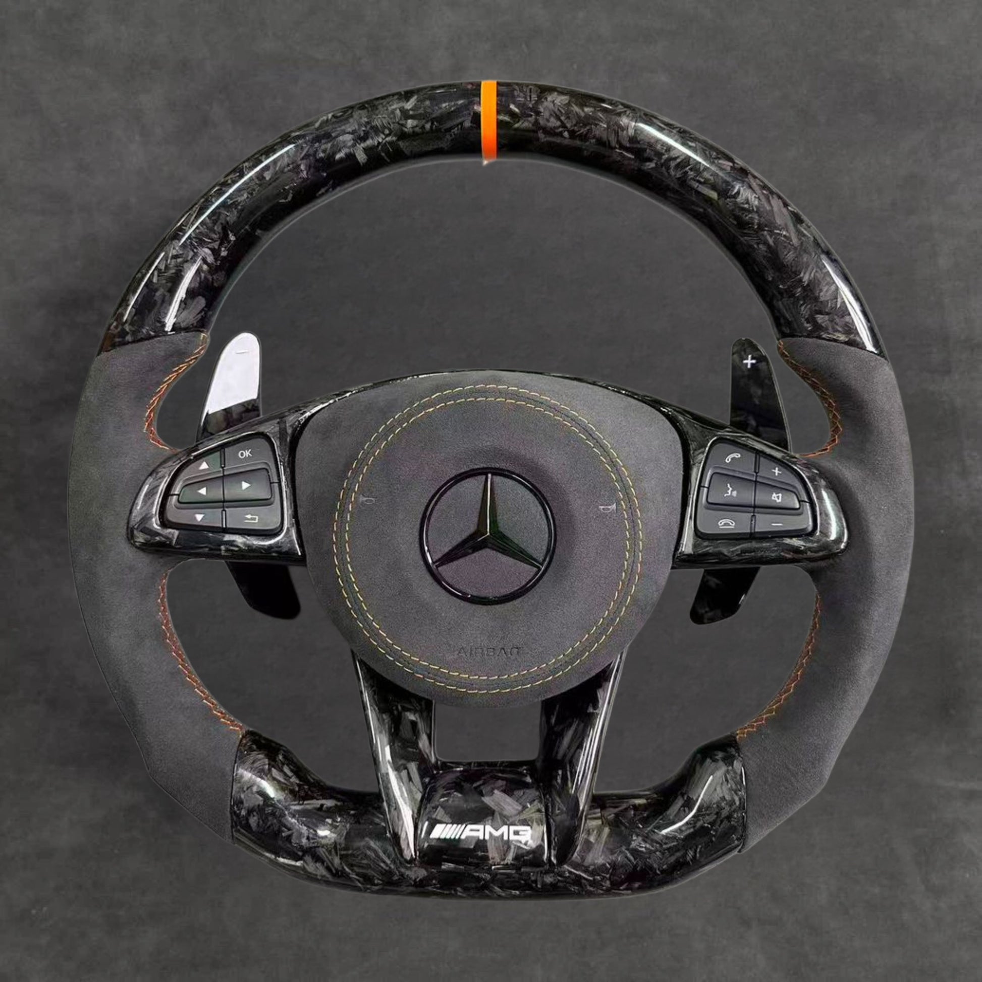 carbon fiber steering wheel by Europa Customs