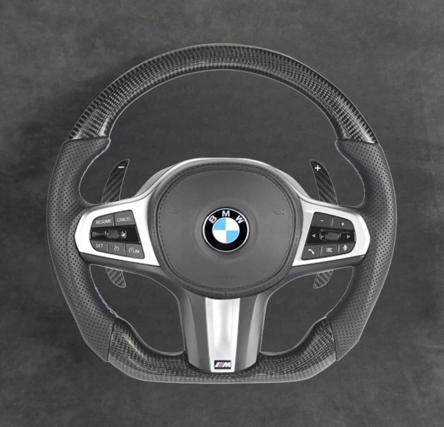 BMW carbon fiber steering wheel by Europa Customs