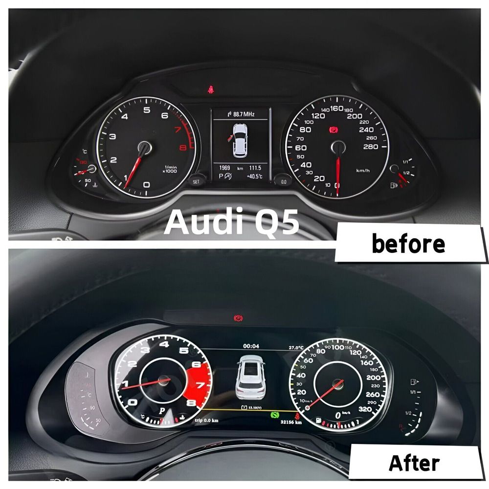 Audi digital instrument cluster by Europa Customs