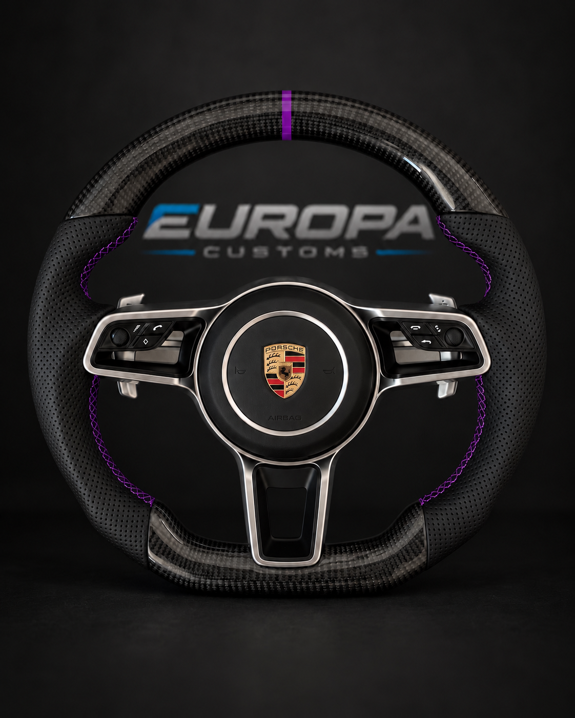 Carbon Fiber Steering Wheel for Porsche