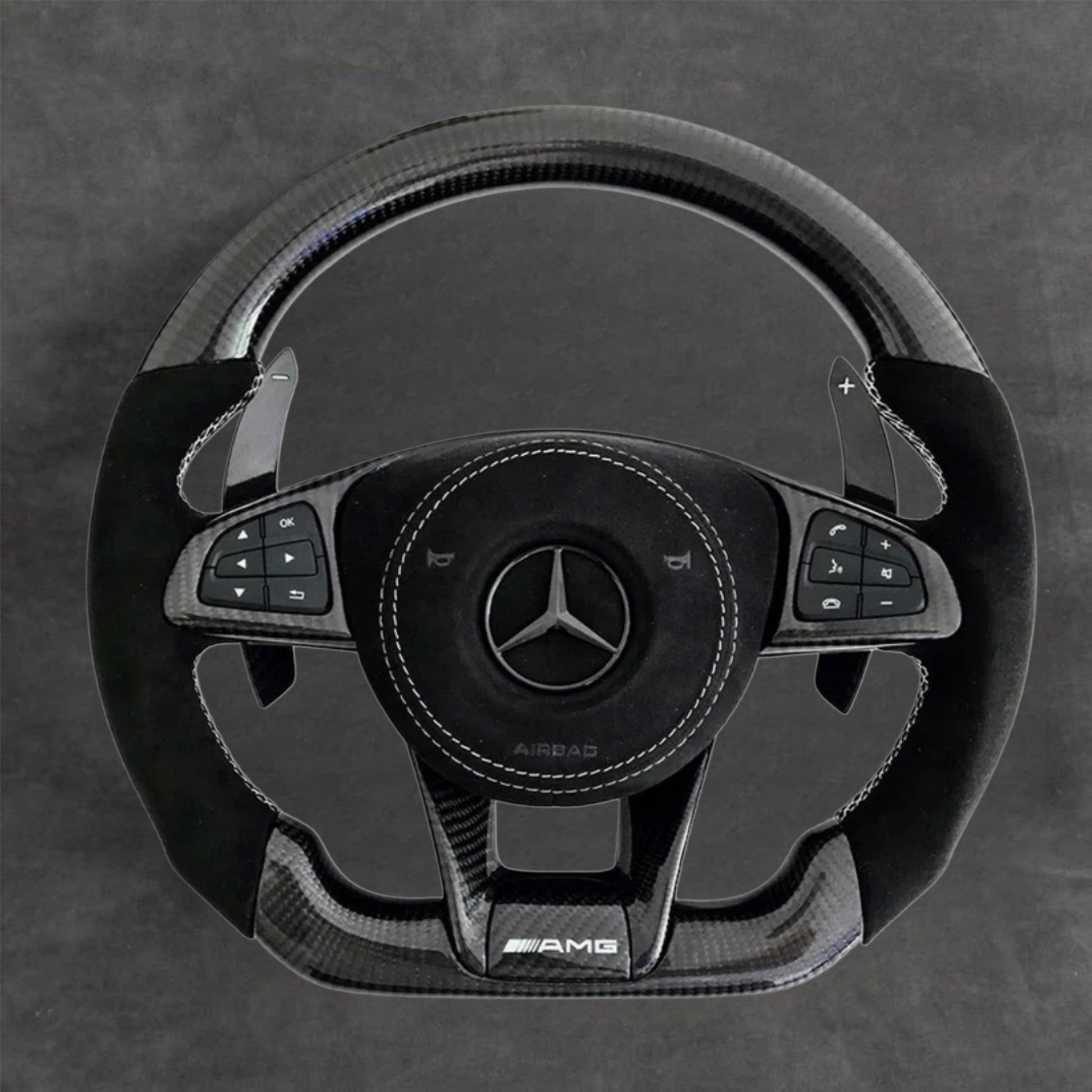carbon fiber steering wheel by Europa Customs